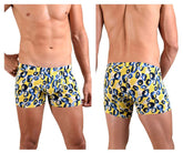 Doreanse 1799-PRN Boxershorts mit Leopardenmuster, farbig bedruckt